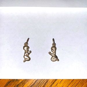 Sweet praying boy / girl pendant/charm or one price4  both, just ask.925 vintage